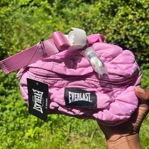 Everlast Puffy Pink/Purpleish Fanny Pack with Boxing Glove Keychain Accessory